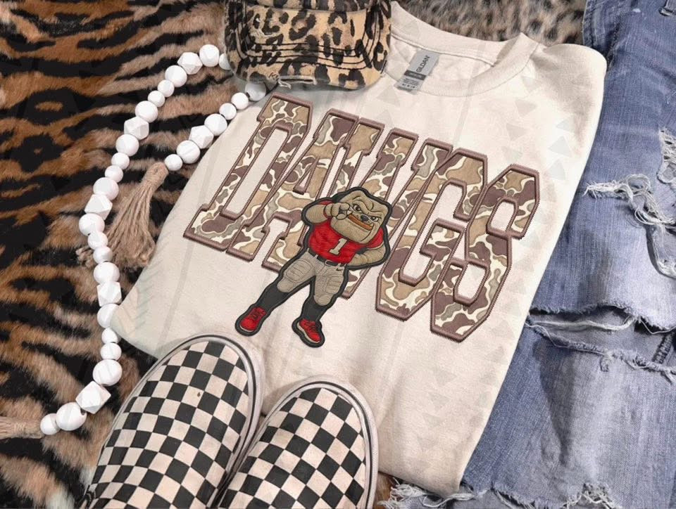 Camo Mascot Adult Long Sleeve