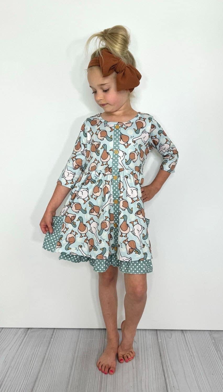 Mallard Duck Dress by Clover Cottage