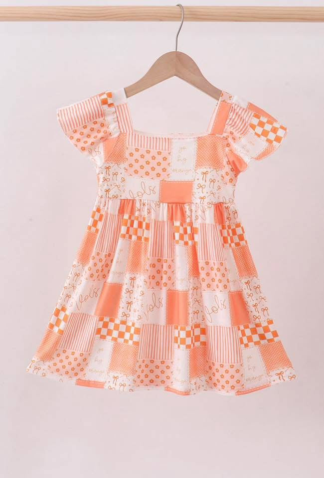 Orange Patchwork Tennessee Dress