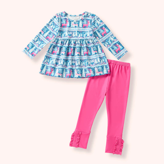 Frozen Forest Pants Set By Pete + Lucy