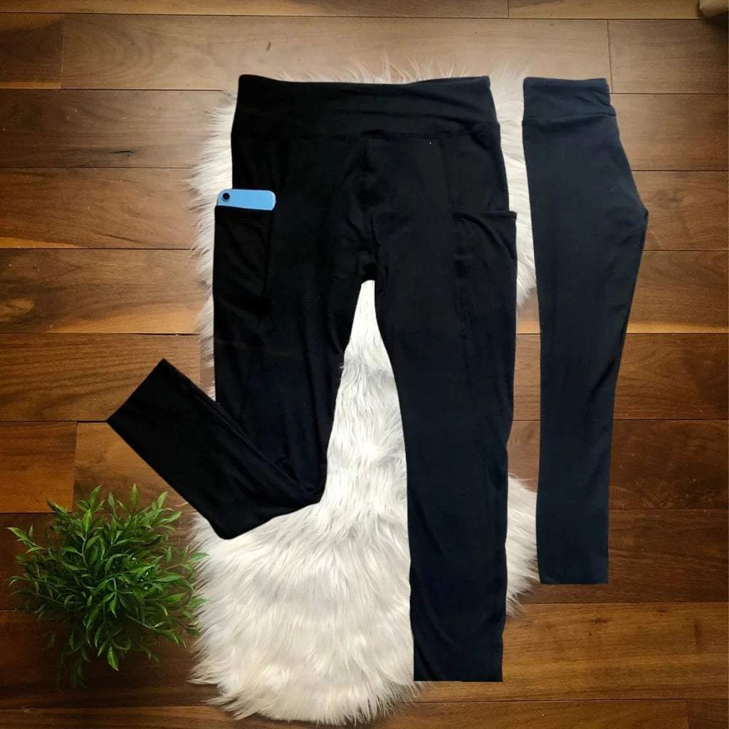 Black Capri Leggings By Addy Cole