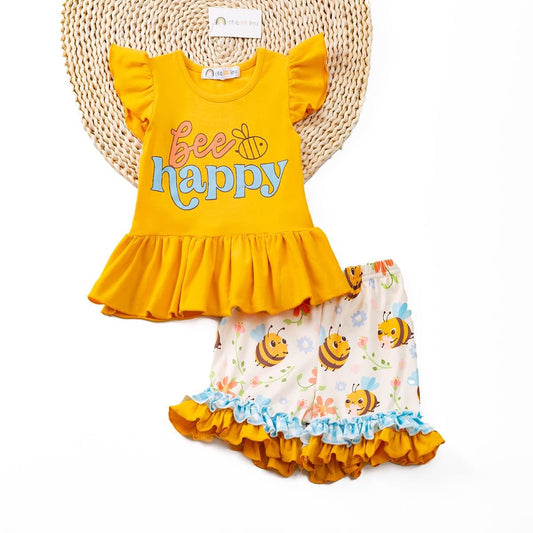 Bee Happy Short Set by Okie & Lou