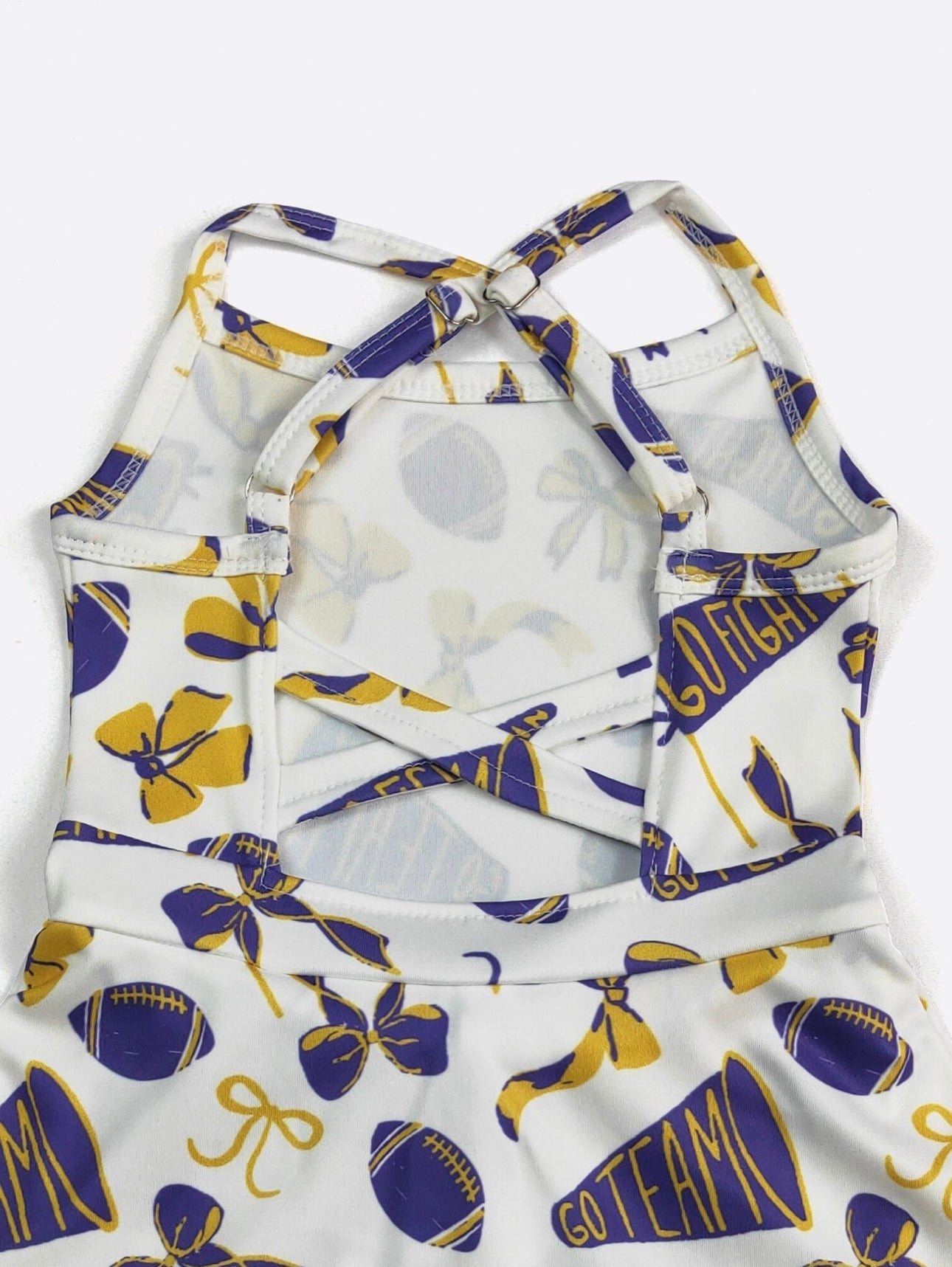 Go Team! Purple Athletic Dress By Clover Cottage