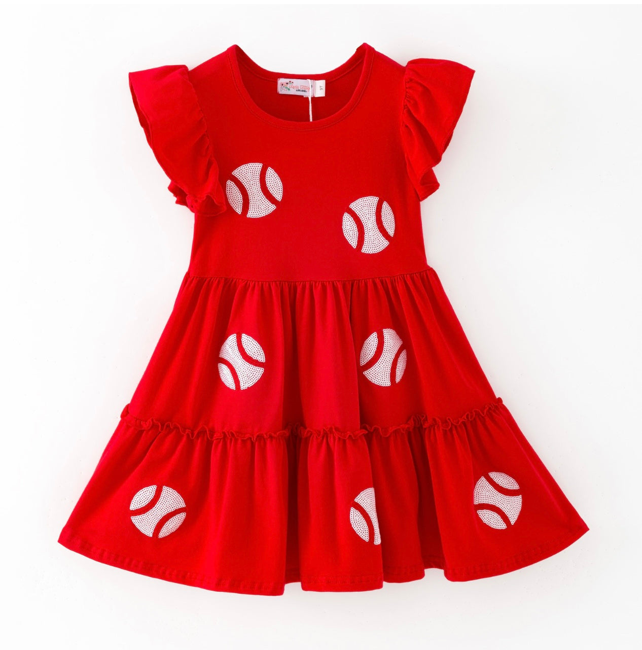 Baseball Sequin Dress By Clover Cottage