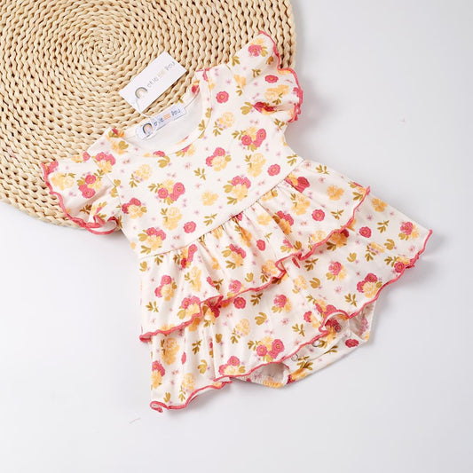 Budding Floral Infant Romper by Okie & Lou