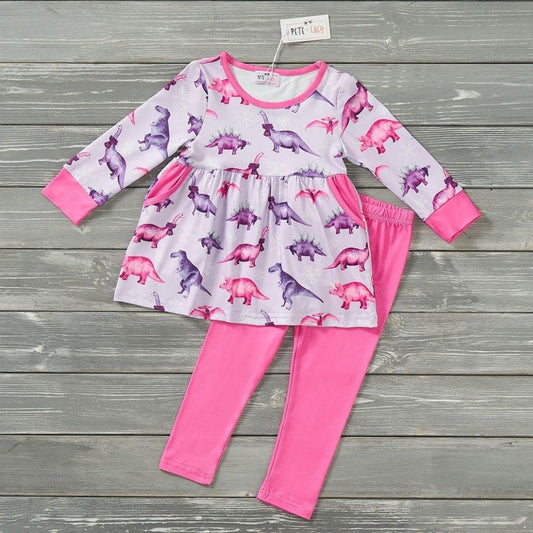 Snowy Dinos Pant Set by Pete + Lucy