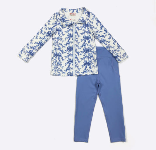 Azure Waverly Athletic Set By Clover Cottage