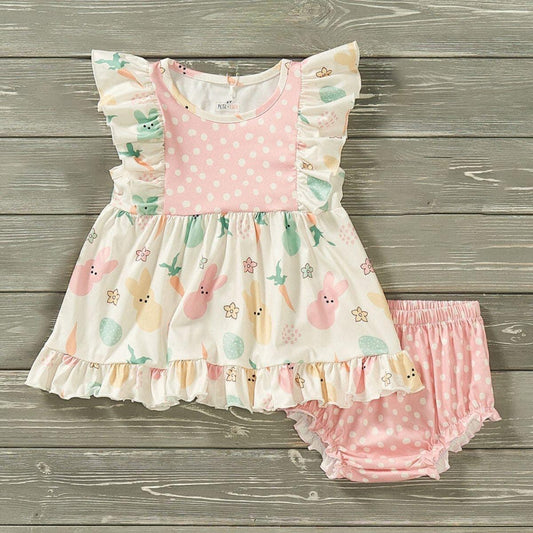 Pre-Order Spring Time Bunnies Bummie Set by Pete + Lucy
