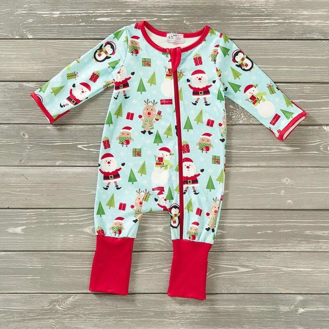 North Pole Treasures Infant Romper by Pete + Lucy