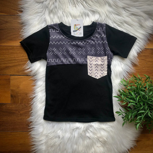 Tribal Vibes Pocket Tee by TwoCan