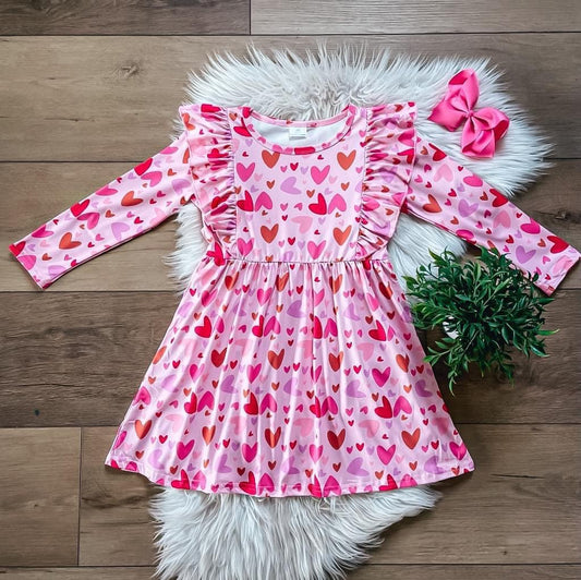 Pre-Order Valentine Hearts Dress By Wellington Design Co.