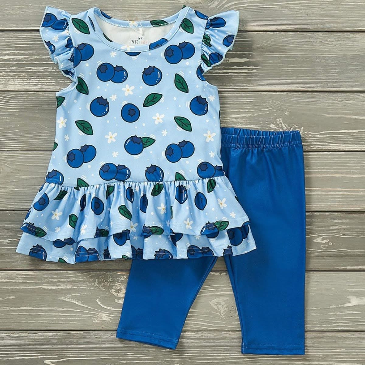 Blueberry Bushel Capri Set By Pete + Lucy