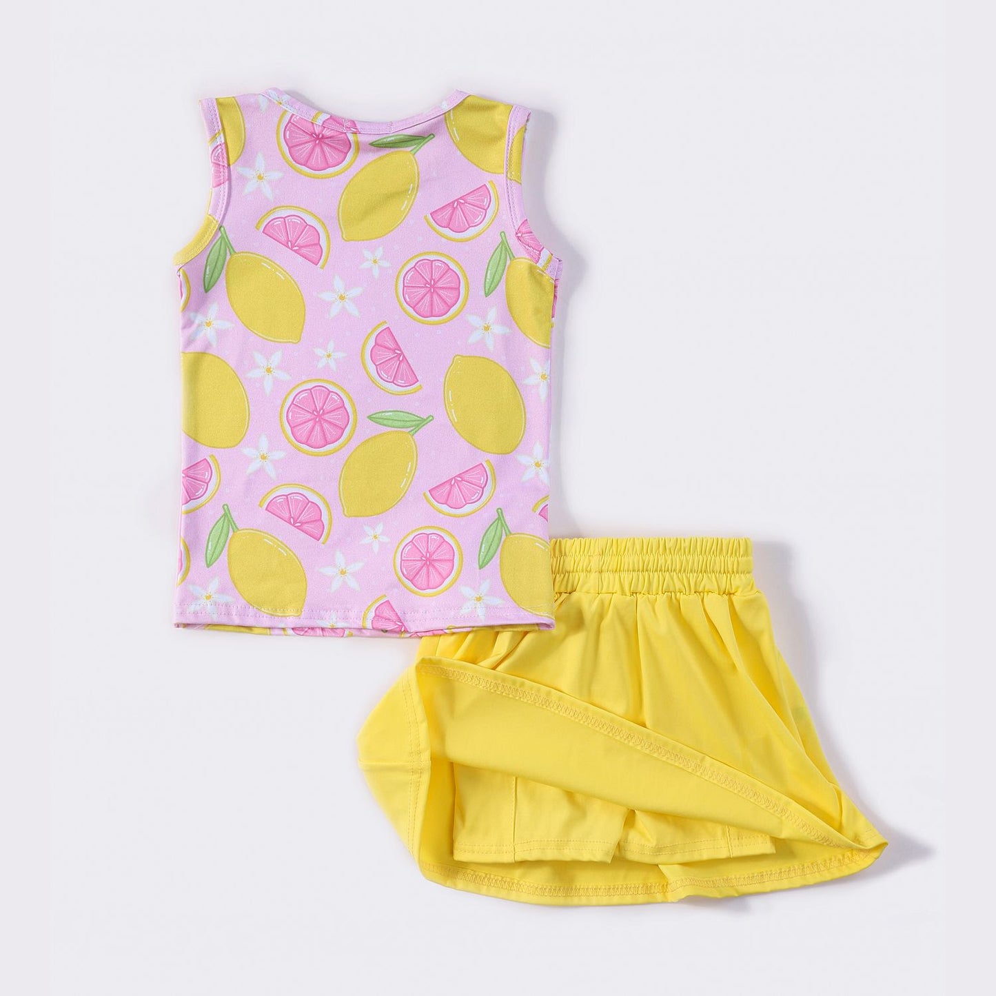 Pink Lemons Skort Set By Clover Cottage