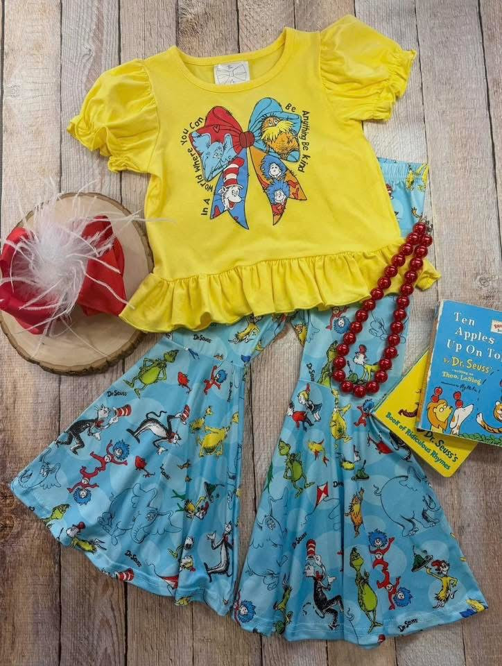 Seuss On The Loose Bell Bottoms Set
