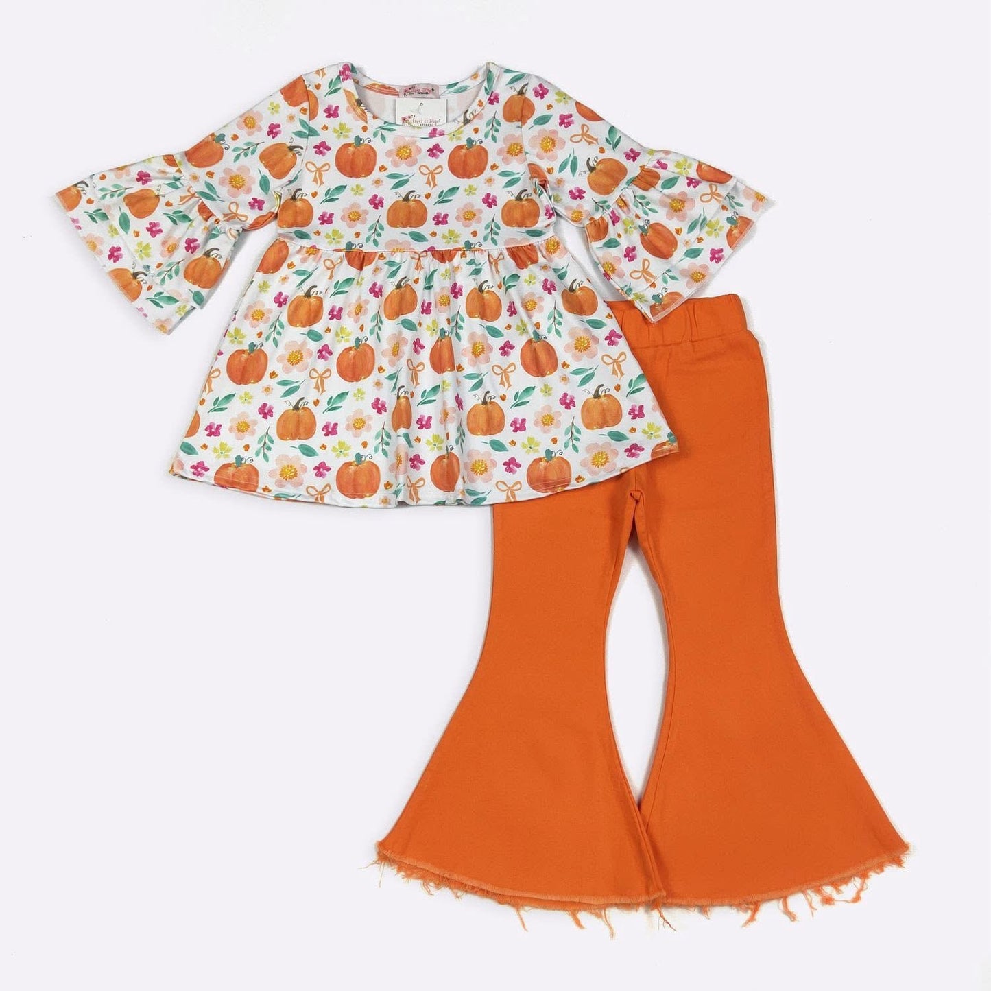 Pumpkin Patch Coquette Girls Set By Clover Cottage