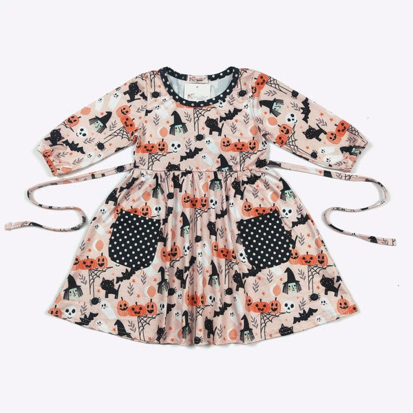 Bats & Cats Dress by Clover Cottage