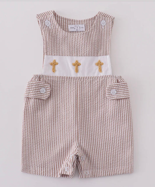 Brown Cross Embroidered Jon Jon