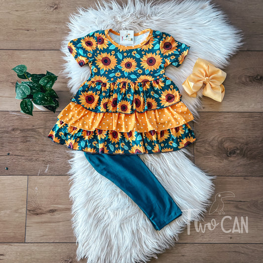 Sunny Flowers Pants Set by TwoCan