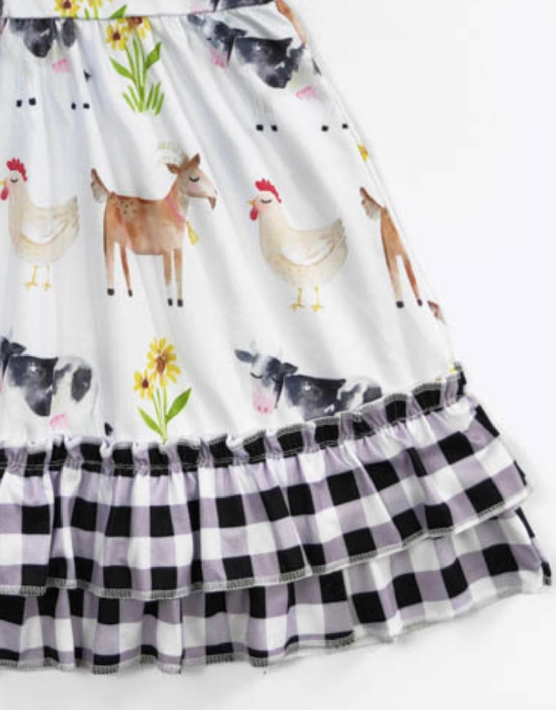 Plaid Farm Dress by Clover Cottage