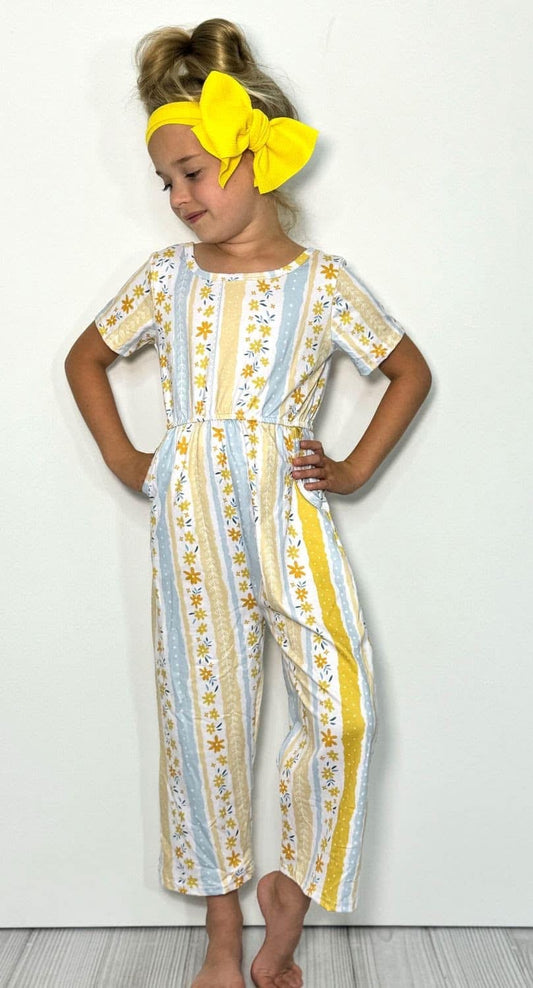 Yellow Daisy Jumpsuit by Clover Cottage