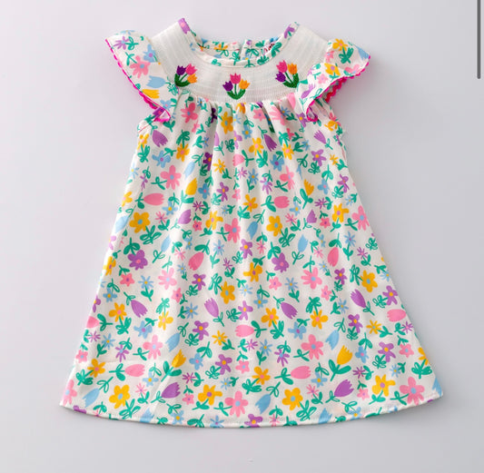 Tulip Smocked Dress By Clover Cottage