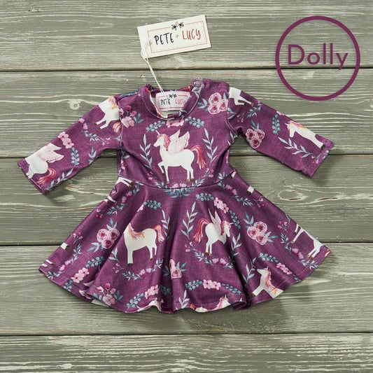 Unicorn Blossom Dolls Dress by Pete + Lucy