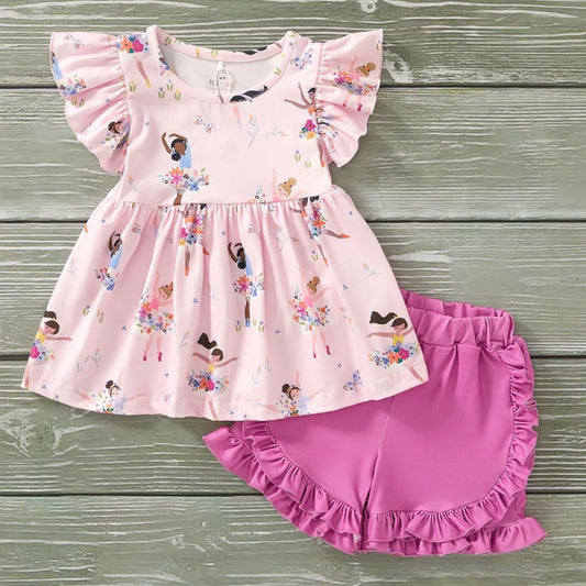 Blooming Ballerina Short Set By Pete + Lucy
