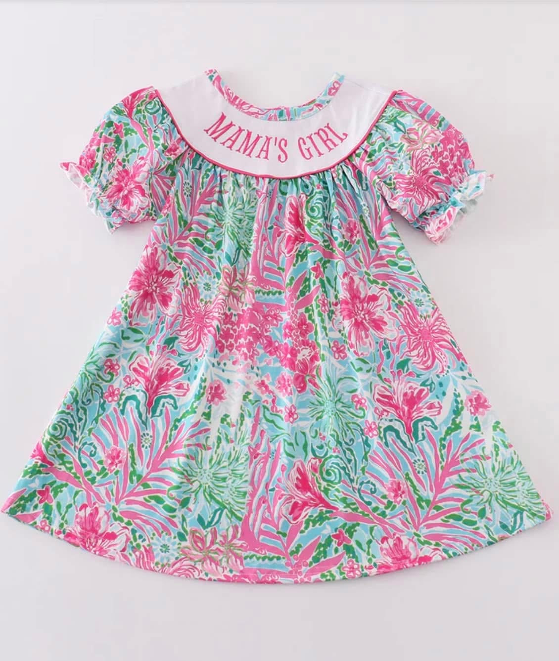 Pink Palm Paradise Mama’s Girl Dress