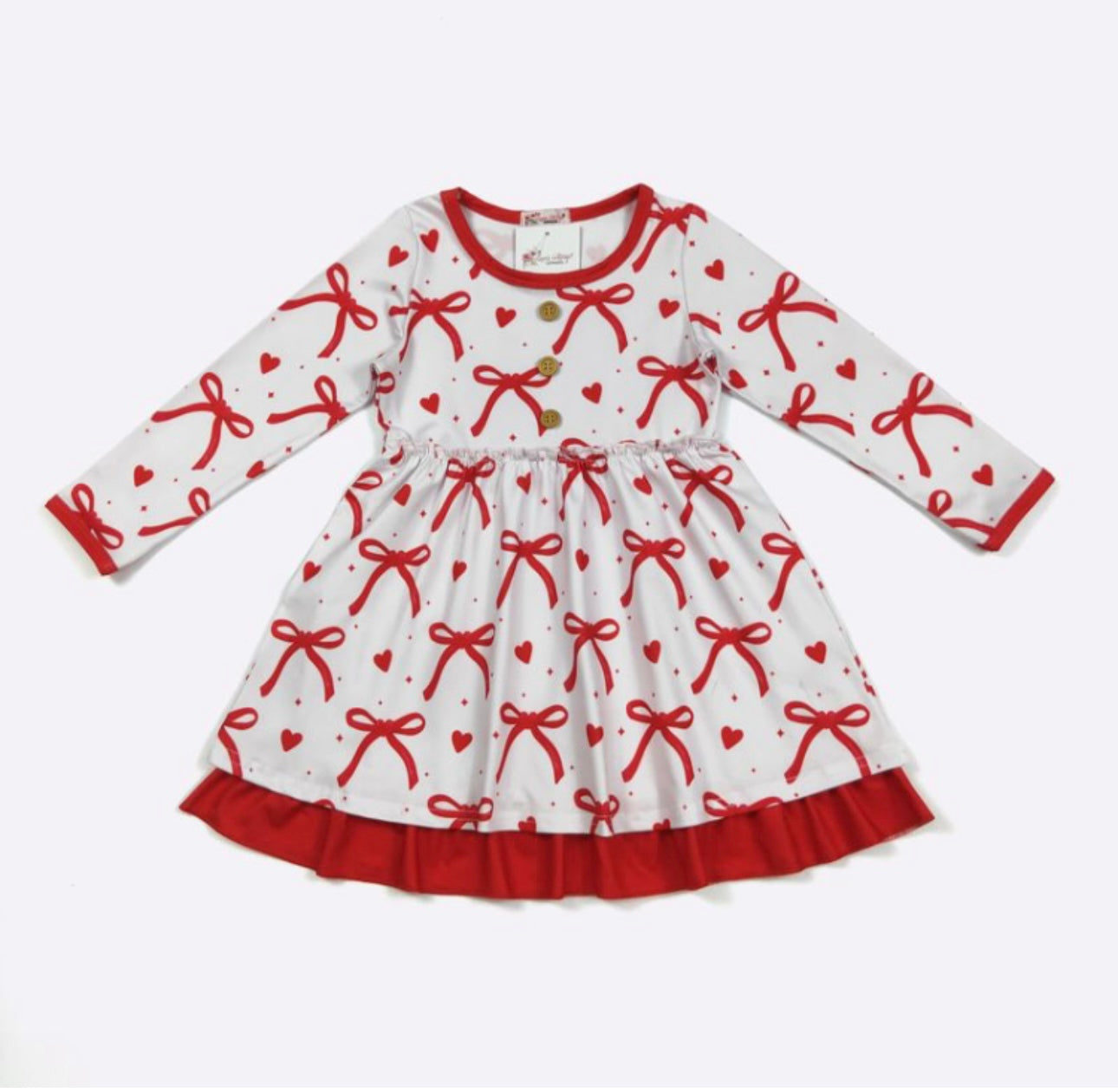 Valentine Ribbon Dress By Clover Cottage