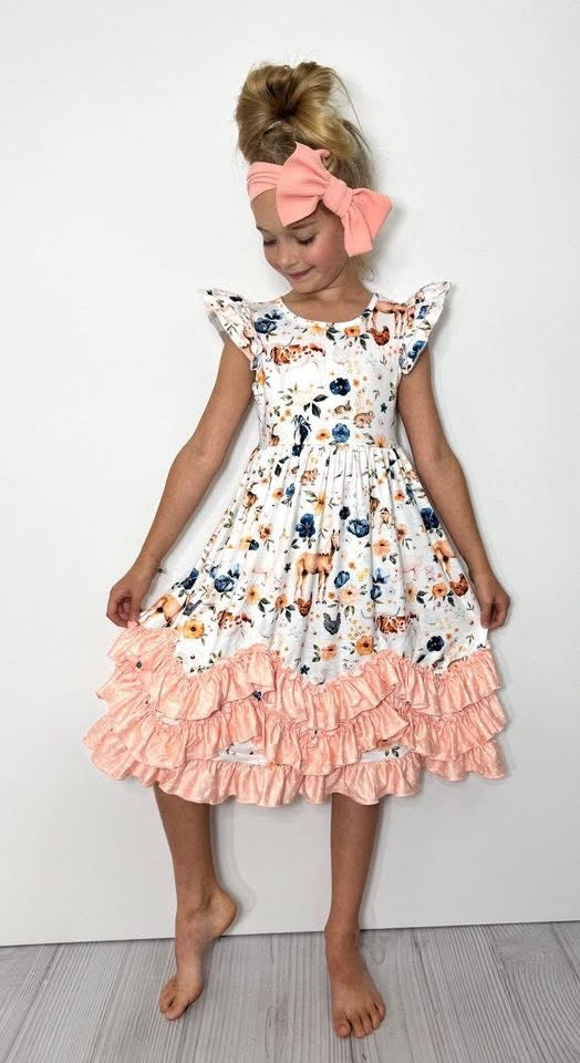 Blooming Farm Maxi Dress By Clover Cottage