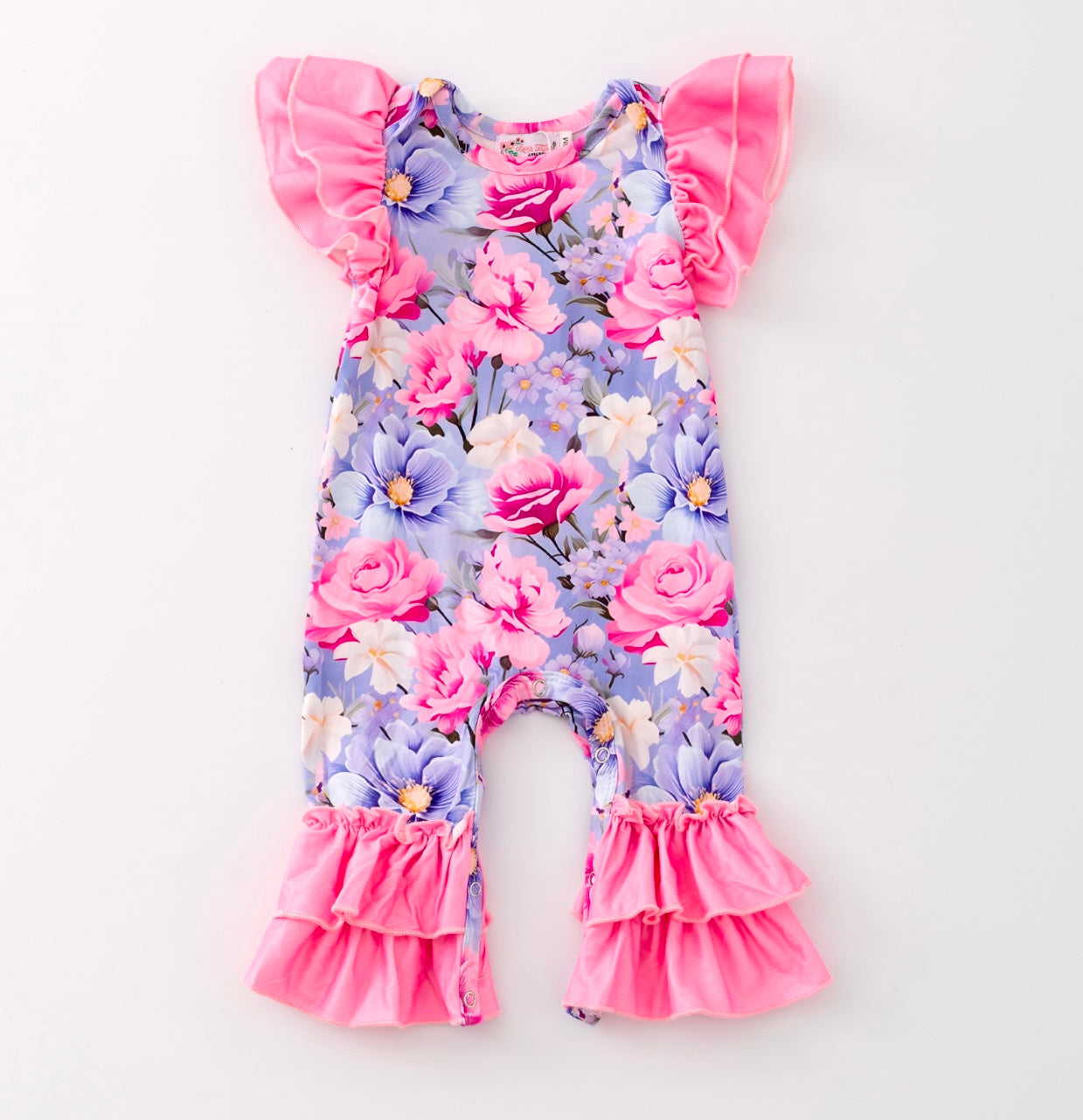 Lavender Garden Infant Romper By Clover Cottage