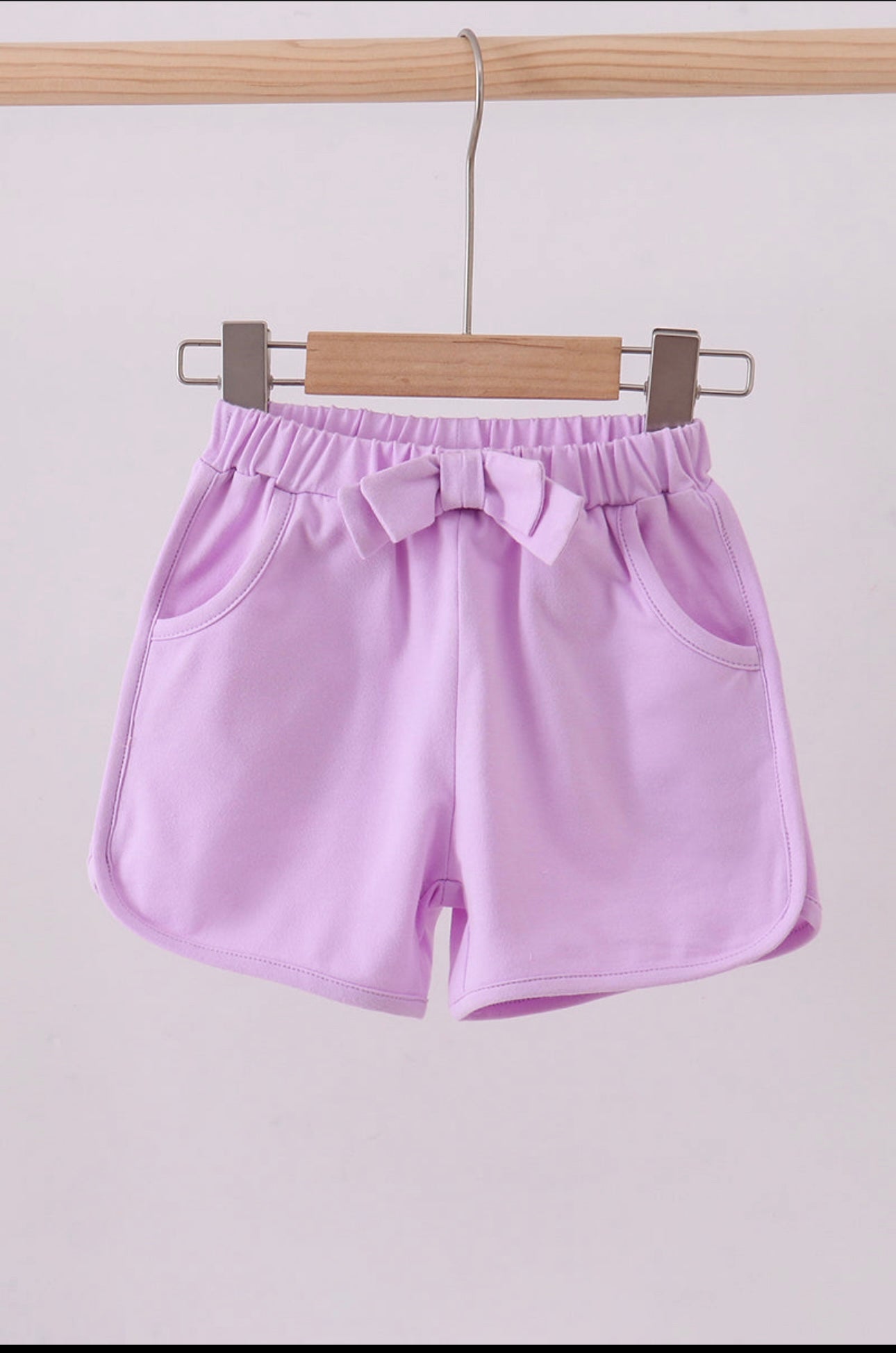 Premium Lilac Bow Shorts