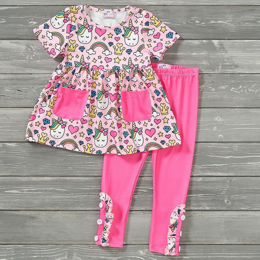 Unicorn Utopia Pants Set by Pete + Lucy