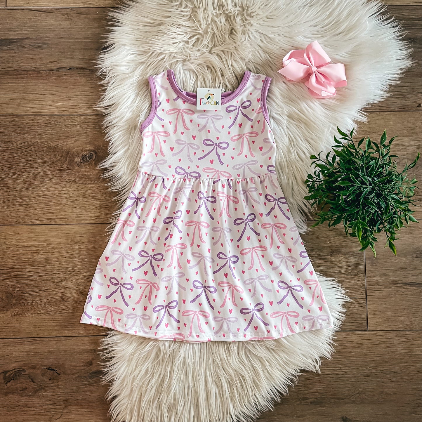 Bow & Heart Confetti Dress By TwoCan