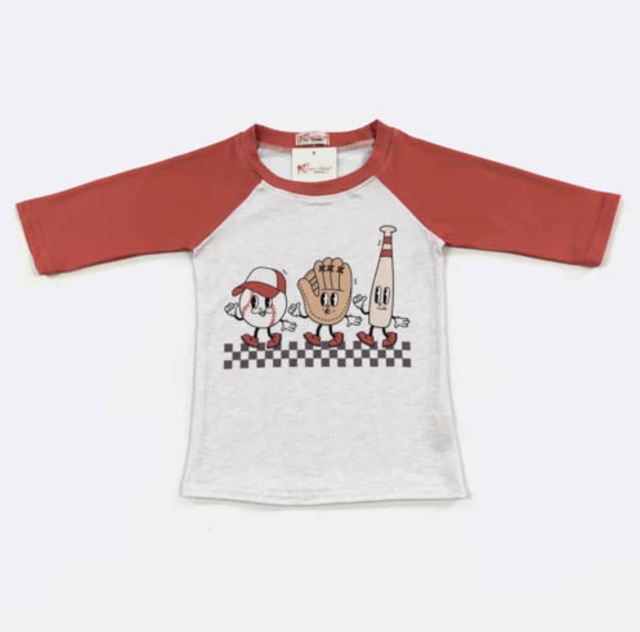 Baseball Buddies Raglan By Clover Cottage