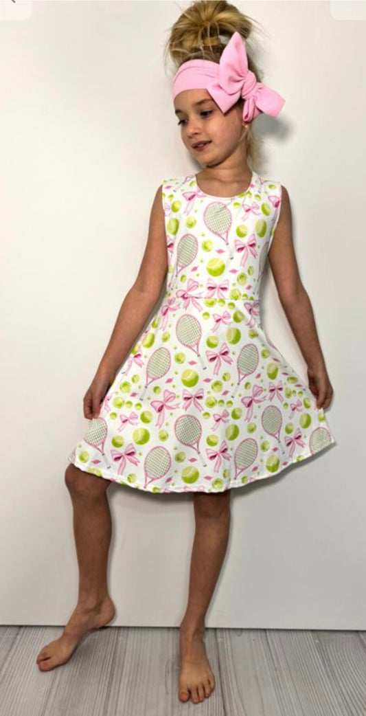Preppy Tennis Girls Dress By Clover Cottage