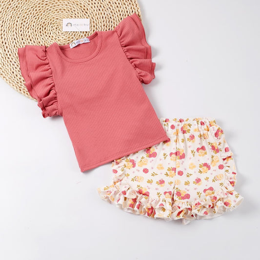 Budding Floral Short Set by Okie & Lou