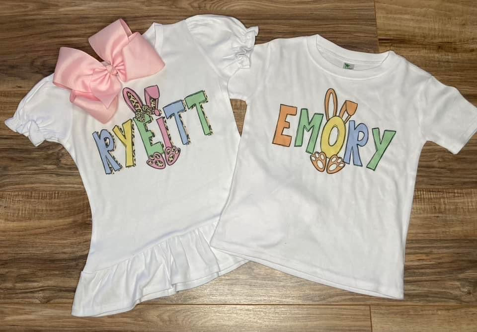 Personalized Easter Alpha Tees