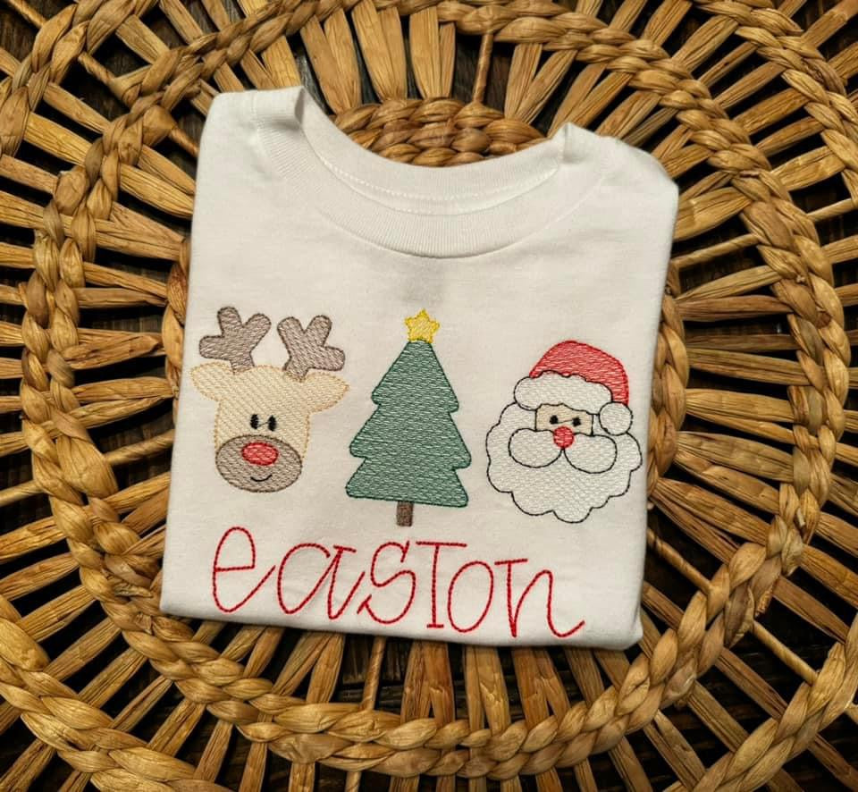 Embroidered Christmas Shirts