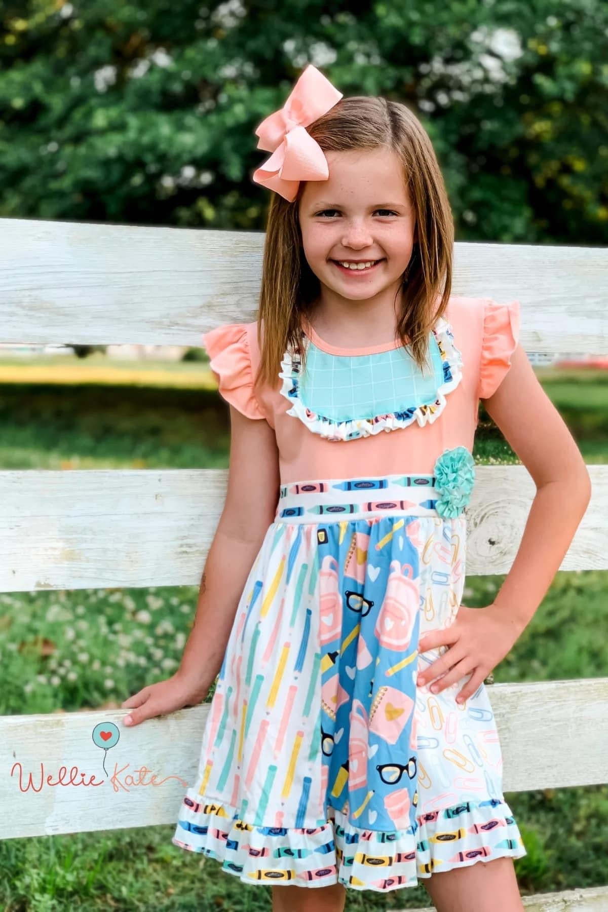 Pink Lemonade Backpack Dress by Wellie Kate