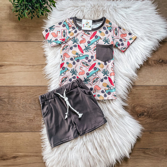 Hang Loose Short Set by TwoCan