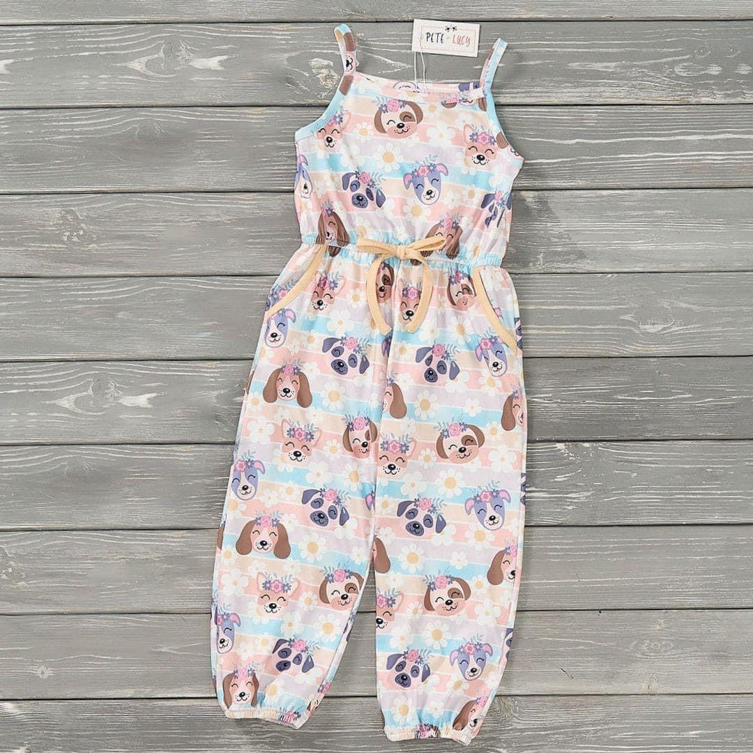 Pre-Order Puppy Blossoms Jumpsuit by Pete + Lucy