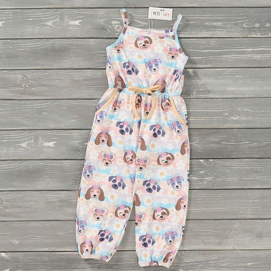 Pre-Order Puppy Blossoms Jumpsuit by Pete + Lucy