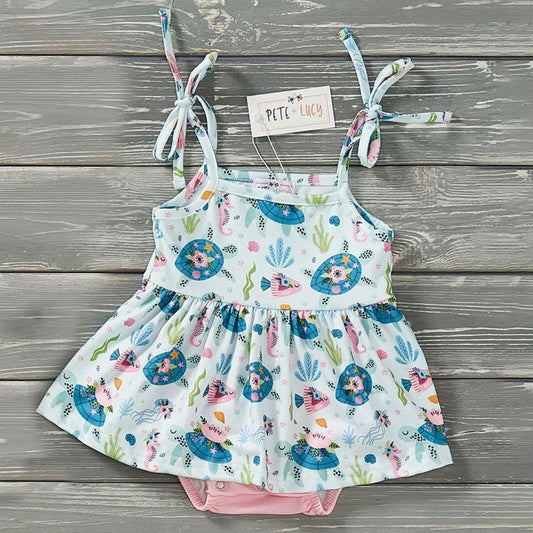 Turtle Bay Infant Romper by Pete + Lucy