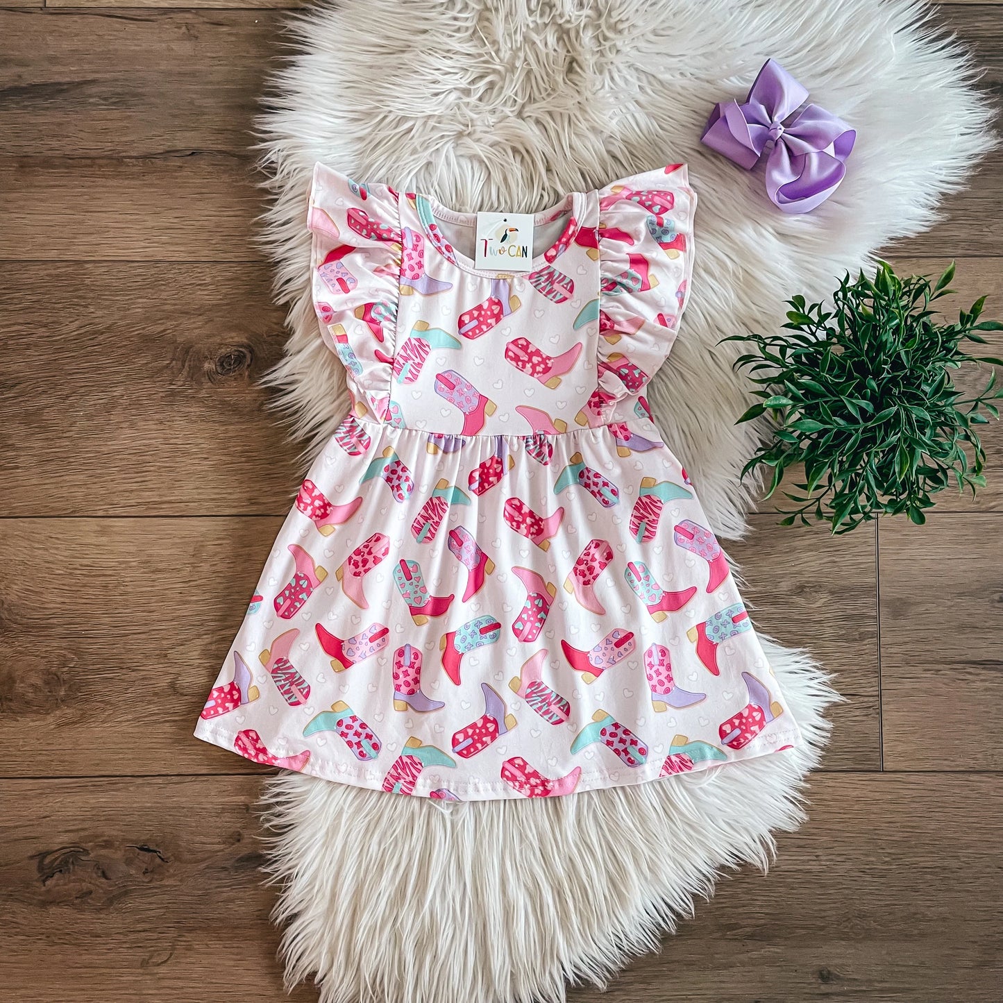 Girly Boots Dress By TwoCan