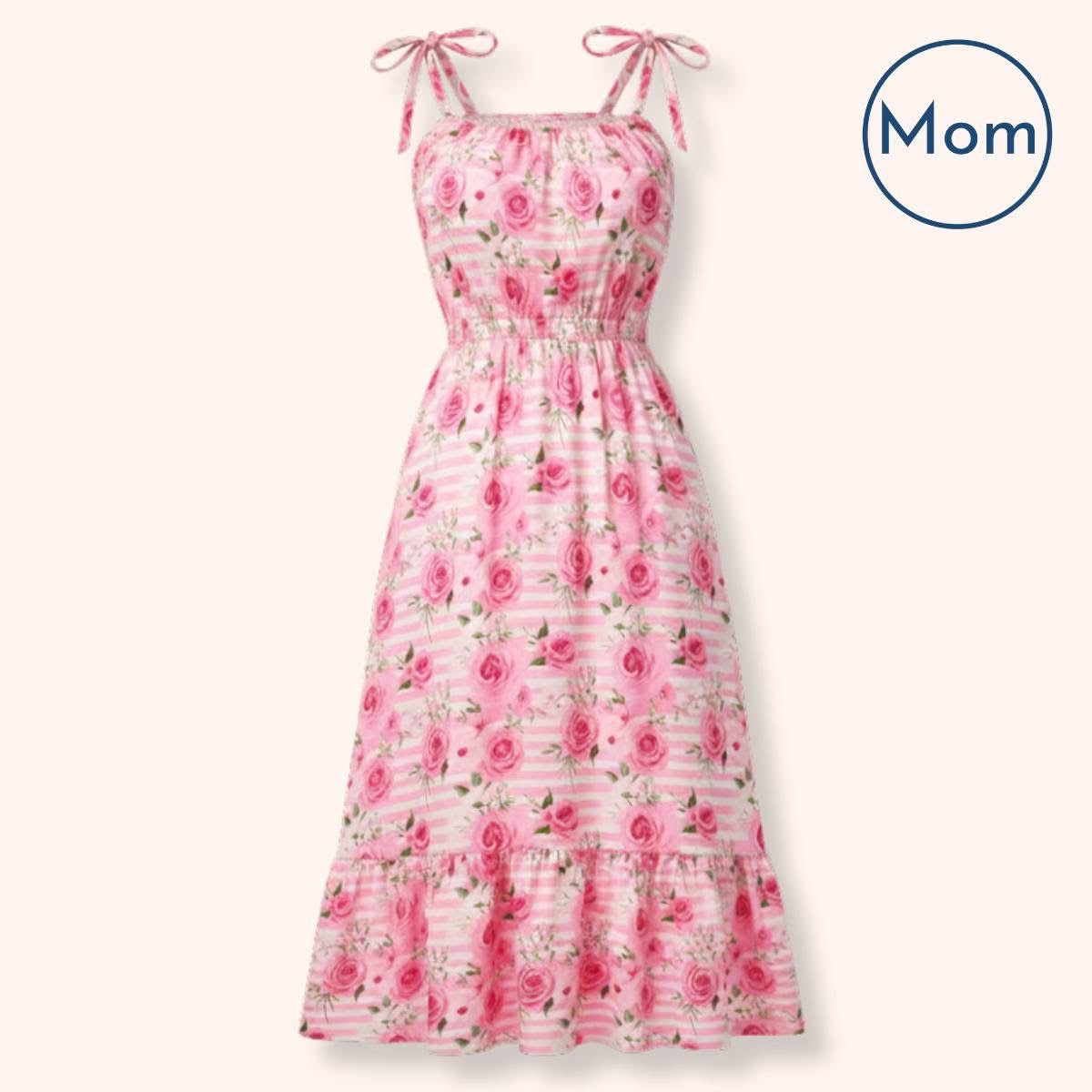 Pre-Order Pink Posies Mom Dress By Pete + Lucy