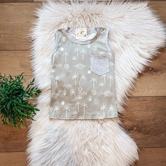 Summer Sun Pocket Tank By TwoCan