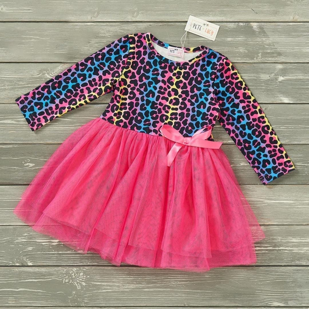 Rainbow Roar Tulle Dress by Pete + Lucy