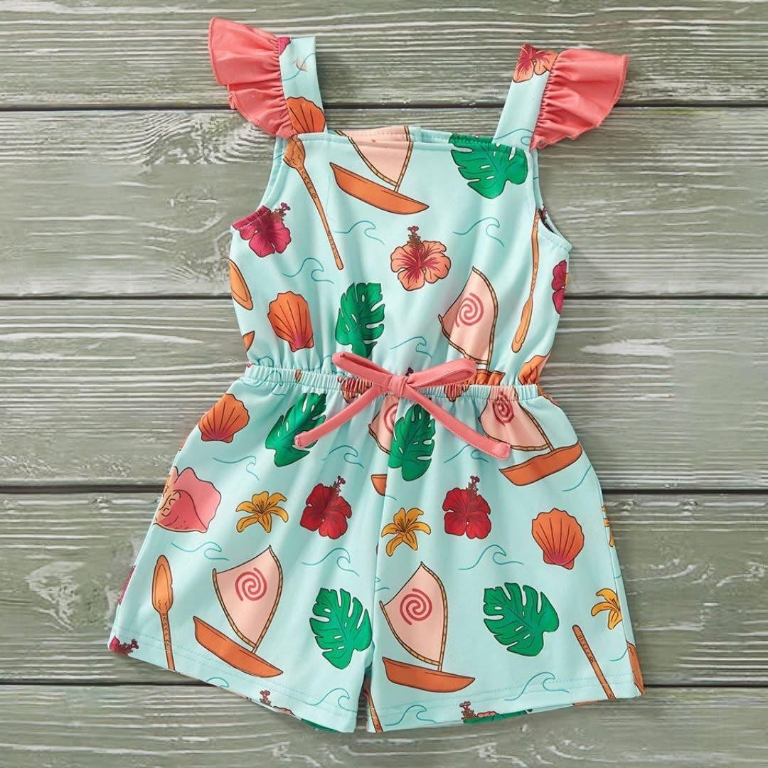 Pre-Order Island Princess Girls Romper By Pete + Lucy