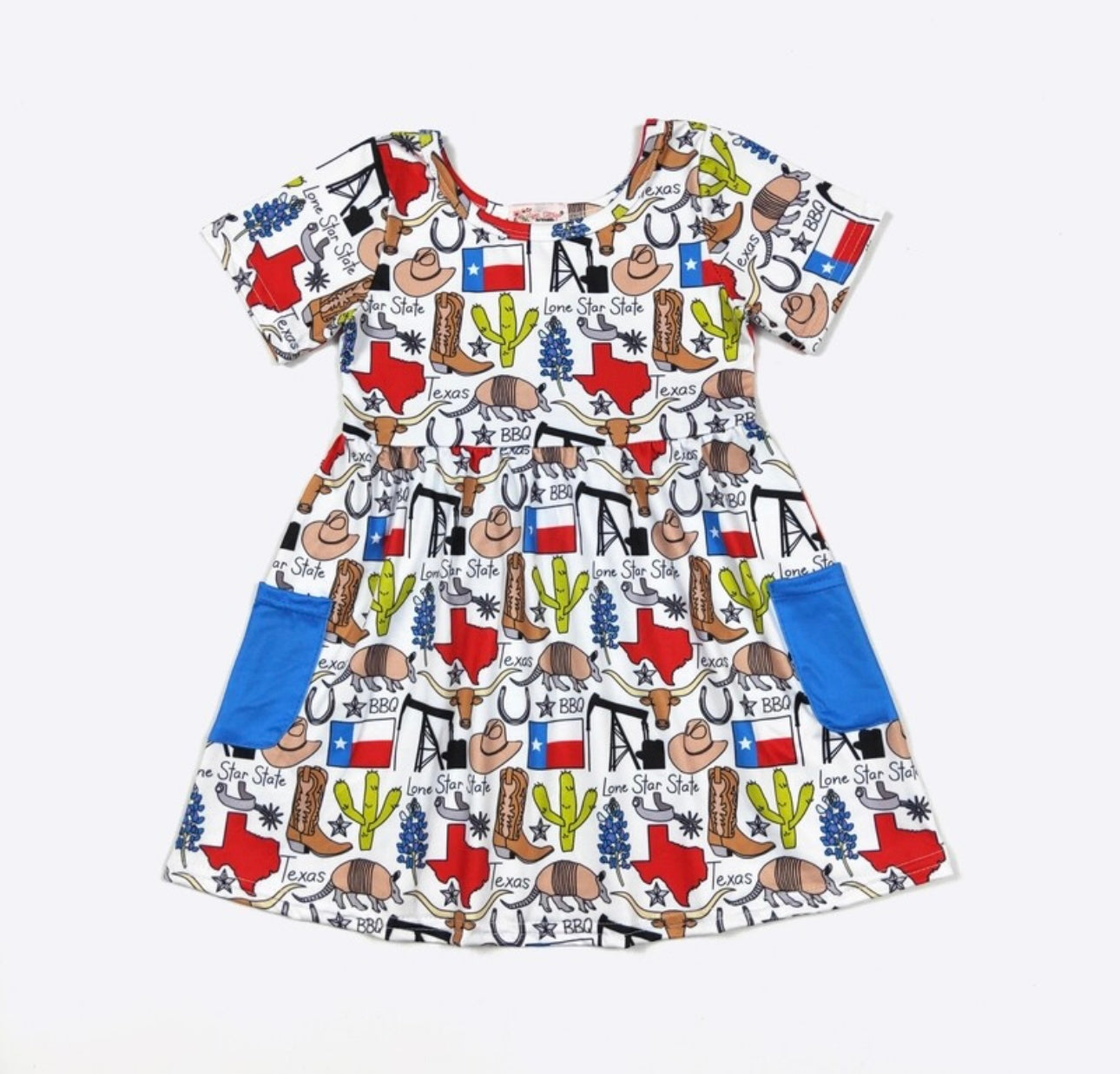 Texas Girls Dress by Clover Cottage